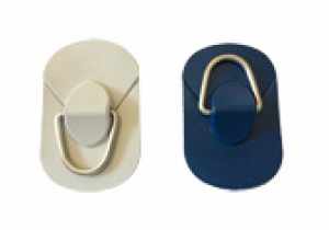 SCOPREGA PLACCA OVALE IN PVC GRIGIA CON ANELLO IN ACCIAIO